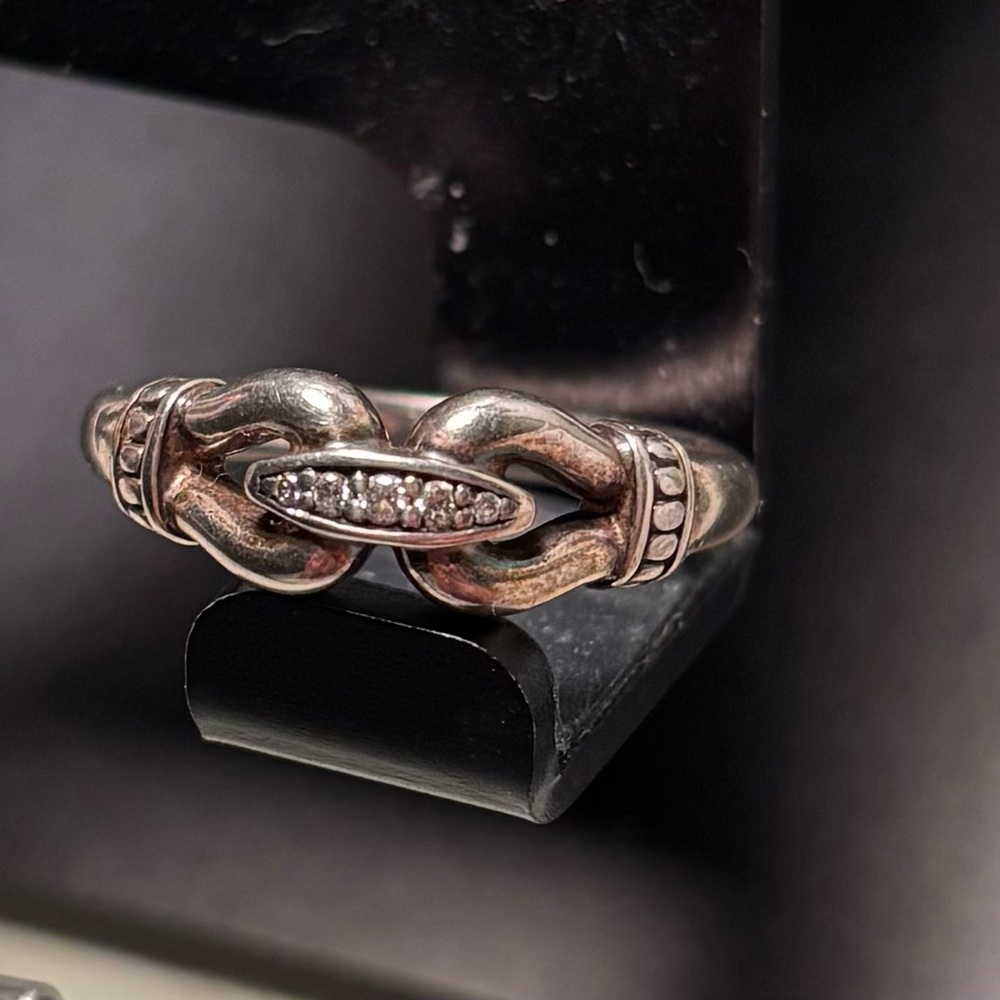 LAGOS Sterling Silver Diamond Derby Ring
